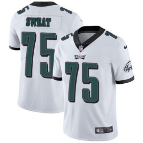 Wholesale Cheap Nike Eagles #75 Josh Sweat White Men\'s Stitched NFL Vapor Untouchable Limited Jersey