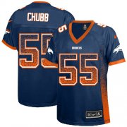 Wholesale Cheap Nike Broncos #55 Bradley Chubb Blue Alternate Women's Stitched NFL Elite Drift Fashion Jersey
