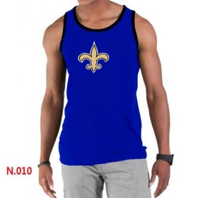 Wholesale Cheap Men\'s Nike NFL New Orleans Saints Sideline Legend Authentic Logo Tank Top Blue