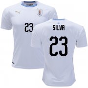 Wholesale Cheap Uruguay #23 Silva Away Soccer Country Jersey