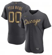 Wholesale Cheap Men's Chicago White Sox Active Player Custom Charcoal 2022 All-Star Flex Base Stitched MLB Jersey