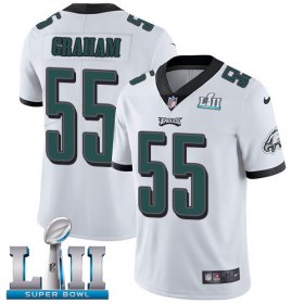 Wholesale Cheap Nike Eagles #55 Brandon Graham White Super Bowl LII Youth Stitched NFL Vapor Untouchable Limited Jersey