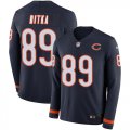 Wholesale Cheap Nike Bears #89 Mike Ditka Navy Blue Team Color Men's Stitched NFL Limited Therma Long Sleeve Jersey