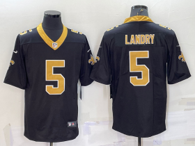 Wholesale Cheap Men\'s New Orleans Saints #5 Jarvis Landry Black 2022 Vapor Untouchable Stitched NFL Nike Limited Jersey