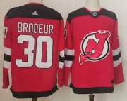 Wholesale Cheap Men's New Jersey Devils #30 Martin Brodeur Red Authentic Jersey