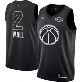Wholesale Cheap Nike Wizards #2 John Wall Black NBA Jordan Swingman 2018 All-Star Game Jersey