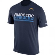 Wholesale Cheap Men's Los Angeles Chargers Nike Practice Legend Performance T-Shirt Navy