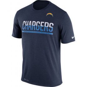 Wholesale Cheap Men\'s Los Angeles Chargers Nike Practice Legend Performance T-Shirt Navy
