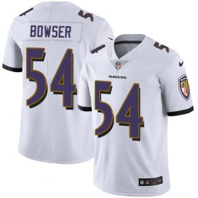 Wholesale Cheap Nike Ravens #54 Tyus Bowser White Men\'s Stitched NFL Vapor Untouchable Limited Jersey