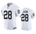 Wholesale Cheap Men's Las Vegas Raiders #28 Josh Jacobs White 2023 F.U.S.E Vapor Untouchable Stitched Football Jersey