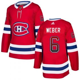 Wholesale Cheap Adidas Canadiens #6 Shea Weber Red Home Authentic Drift Fashion Stitched NHL Jersey