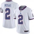 Wholesale Cheap Nike Giants #2 Aldrick Rosas White Men's Stitched NFL Limited Rush Jersey