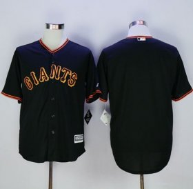 Wholesale Cheap Giants Blank Black New Cool Base Fashion Stitched MLB Jersey