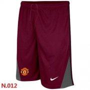Wholesale Cheap Nike Manchester United Soccer Shorts Red