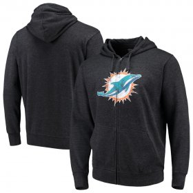 Wholesale Cheap Miami Dolphins G-III Sports by Carl Banks Primary Logo Full-Zip Hoodie Charcoal