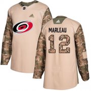 Wholesale Cheap Adidas Hurricanes #12 Patrick Marleau Camo Authentic 2017 Veterans Day Stitched NHL Jersey