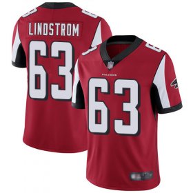 Wholesale Cheap Nike Falcons #63 Chris Lindstrom Red Team Color Men\'s Stitched NFL Vapor Untouchable Limited Jersey