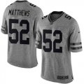 Wholesale Cheap Nike Packers #52 Clay Matthews Gray Men's Stitched NFL Limited Gridiron Gray Jersey