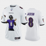 Cheap Baltimore Ravens #8 Lamar Jackson Nike Team Hero Vapor Limited NFL 100 Jersey White