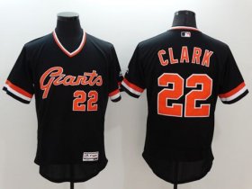 Wholesale Cheap Giants #22 Will Clark Black Flexbase Authentic Collection Cooperstown Stitched MLB Jersey