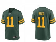 Cheap Men's Green Bay Packers #11 Jayden Reed Green Stitched Game Jersey