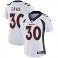 Wholesale Cheap Nike Broncos #30 Terrell Davis White Women's Stitched NFL Vapor Untouchable Limited Jersey