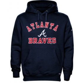 Wholesale Cheap Atlanta Braves Fastball Fleece Pullover Navy Blue MLB Hoodie