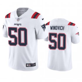 Wholesale Cheap New England Patriots #50 Chase Winovich Men\'s Nike White 2020 Vapor Limited Jersey
