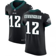 Wholesale Cheap Nike Eagles #12 Randall Cunningham Black Alternate Men's Stitched NFL Vapor Untouchable Elite Jersey