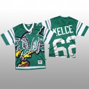 Wholesale Cheap NFL Philadelphia Eagles #62 Jason Kelce Green Men's Mitchell & Nell Big Face Fashion Limited NFL Jersey