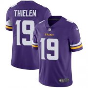 Wholesale Cheap Nike Vikings #19 Adam Thielen Purple Team Color Men's Stitched NFL Vapor Untouchable Limited Jersey