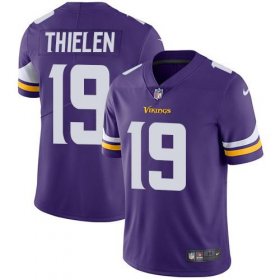 Wholesale Cheap Nike Vikings #19 Adam Thielen Purple Team Color Men\'s Stitched NFL Vapor Untouchable Limited Jersey