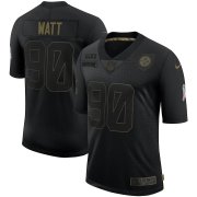 Wholesale Cheap Nike Steelers 90 T.J. Watt Black 2020 Salute To Service Limited Jersey
