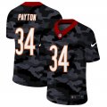 Cheap Chicago Bears #34 Walter Payton Men's Nike 2020 Black CAMO Vapor Untouchable Limited Stitched NFL Jersey