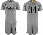 Wholesale Cheap Roma #34 Kluivert Away Soccer Club Jersey