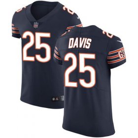 Wholesale Cheap Nike Bears #25 Mike Davis Navy Blue Team Color Men\'s Stitched NFL Vapor Untouchable Elite Jersey