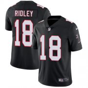 Wholesale Cheap Nike Falcons #18 Calvin Ridley Black Alternate Men's Stitched NFL Vapor Untouchable Limited Jersey