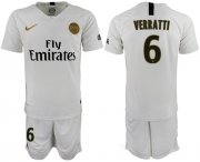 Wholesale Cheap Paris Saint-Germain #6 Verratti Away Soccer Club Jersey
