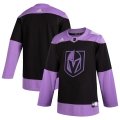 Wholesale Cheap Vegas Golden Knights Adidas Hockey Fights Cancer Practice Jersey Black