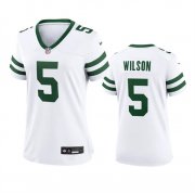 Cheap Women's New York Jets #5 Garrett Wilson White 2024 Football Stitched Jersey(Run Small)
