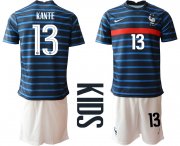 Wholesale Cheap 2021 France home Youth 13 soccer jerseys