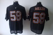 Wholesale Cheap Broncos #58 Von Miller Black Sideline United Stitched NFL Jersey