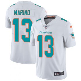 Wholesale Cheap Nike Dolphins #13 Dan Marino White Men\'s Stitched NFL Vapor Untouchable Limited Jersey
