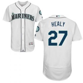Wholesale Cheap Mariners #27 Ryon Healy White Flexbase Authentic Collection Stitched MLB Jersey