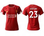 Wholesale Cheap Women's Liverpool #23 Shaqiri Red Home Soccer Club Jersey