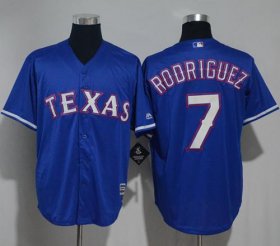Wholesale Cheap Rangers #7 Ivan Rodriguez Blue New Cool Base Stitched MLB Jersey