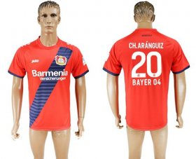Wholesale Cheap Bayer Leverkusen #20 Ch.Aranguiz Away Soccer Club Jersey
