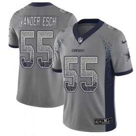 Wholesale Cheap Nike Cowboys #55 Leighton Vander Esch Gray Men\'s Stitched NFL Limited Rush Drift Fashion Jersey
