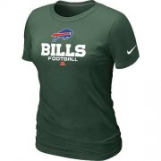 Wholesale Cheap Women's Nike Buffalo Bills Critical Victory NFL T-Shirt Dark Green