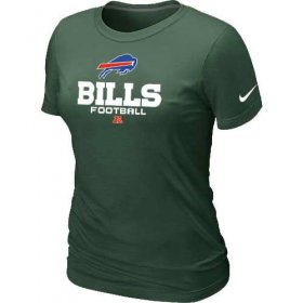 Wholesale Cheap Women\'s Nike Buffalo Bills Critical Victory NFL T-Shirt Dark Green